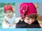 CZAPECZKI BERET RETRO VINTAGE Z KWIATKIEM 6 WZORÓW