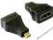 Przejście adapter gniazdo HDMI na wtyk micro HDMI