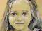Portret A 4 ołówek + pastel  Sepia  ze zdjęcia