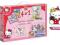 GRA EDUKACYJNA HELLO KITTY KLOCKI PUZZLE CL13776