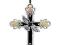 Black Hills Srebrny i 12K złoty Wisiorek - Krzyżyk