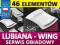 46x LUBIANA WING SERWIS OBIADOWY GAT1 +GRATIS HIT!