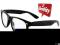 OKULARY NERD ZERÓWKI  WAYFARER NERDY CZARNE