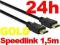 Kabel HDMI 1080p Pozłacany 1,5m Blister PS3 XBOX