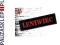 LENIWIEC LOGO   czerwony napis naszywka