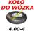 MOCNE Koło Kółko do WÓZKA WÓZKÓW GEKO 4.00-4