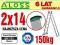 DRABINY drabina aluminiowa 2x14 ALOSS + HAK GRATIS