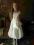 suknia z tafty na szczupłą dziewczynkę cyrkonie