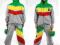 RASTA GREY BASSWOOD szary dres ganja skun bob S