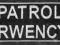 PATROL INTERWENCYJNY naszywka  haft komputerowy