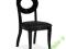 KRZESŁO LUIGI CZARNY DREWNO EKOSKÓRA //