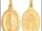 DUŻY ZŁOTY pr.585 CUDOWNY MEDALIK MATKA BOSKA