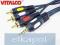 VITALCO kabel przewód jack / 3 RCA chinch 1,5m