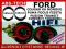 Głośniki elipsy Ford Fiesta Focus Fusion Mondeo
