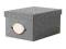IKEA KVARNVIK Pudełko z pokrywką szary 21x29x15
