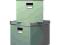 IKEA KASSETT Pudełko z pokrywką zielony 33x38 2szt