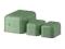 IKEA SNIKA Pudełko z pokrywką 3 szt zielony