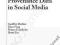 PROVENANCE DATA IN SOCIAL MEDIA Barbier, Feng