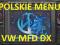 POLSKI JĘZYK VOLKSWAGEN VW MFD DX MAPA Nawigacja