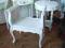 STYLOWE siedzisko białe Shabby Chic 056469