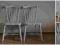 krzesła windsorskie shabby chic komplet błękitne