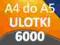ULOTKI A4 SKŁADANE do A5 6000 szt -Wysoka jakość-