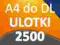 ULOTKI A4 SKŁADANE do DL 2500 szt -Wysoka jakość-