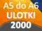 ULOTKI A5 SKŁADANE do A6 2000 szt -Wysoka jakość-