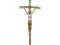 Krzyż wiszący Papieski 10,5 cm mosiądz oksydowany