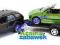 ZESTAW Z LAWETĄ BMW X5 I PEUGEOT 206 CC 1:34 WELLY