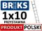 DRABINA ALUMINIOWA PRZYSTAWNA BRIKS 1x10 [2,85m]