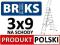 DRABINA ALUMINIOWA BRIKS 3x9+KÓŁKA+FS [7,10m]