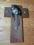 Krzyż z gipsową rzeźbą Jezusa - secesja 1900 r .