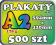 500szt Plakaty A2 170g TRANSPORT GRATIS! PROJEKT!