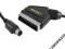 KABEL PRZYŁĄCZ WTYK EURO/SCART NA WTYK SVHS 4pin