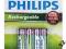 Akumulator Philips R03B4RTU10/10 AAA 1000mAh 4 szt