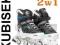 2w1 Rolki + Łyżwy SPOKEY Storm białe - rozm. 30-33