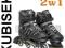 2w1 Rolki + Łyżwy SPOKEY Storm czarne - rozm 38-41
