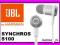 JBL SYNCHROS S100 - BIAŁE  SŁUCHAWKI DOKANAŁOWE