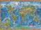 Świat mapa dla dzieci Amazing World Puzzle HEYE