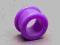 Kolczyk tunel piercing silikon fiolet purple 14mm