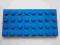 LEGO plate Płytka 4x8 blue niebieska 3035
