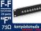 24-portowy PATCH PANEL złącz FF do szaf RACK 19''