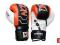 RĘKAWICE BOKS FIGHTER DRAGON SKÓRA ORANGE 10oz