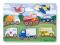 Drewniane puzzle Auta zabawki