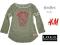 H&amp;M LOGG bluzka BASEBALL NOWA FOR GIRL 10/12