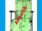 Leżak Plażowy Ogrodowy Zielony 3 st. XXL 178 cm