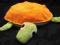 ŻÓŁW żółwik maskotka zielono-pomarańczowy dł 50 cm
