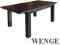 STÓŁ DĘBOWY ROZKŁADANY 160X100X75X2,6 cm, WENGE