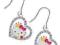 KOLCZYKI  HELLO KITTY CYRKONIE SWAROVSKI